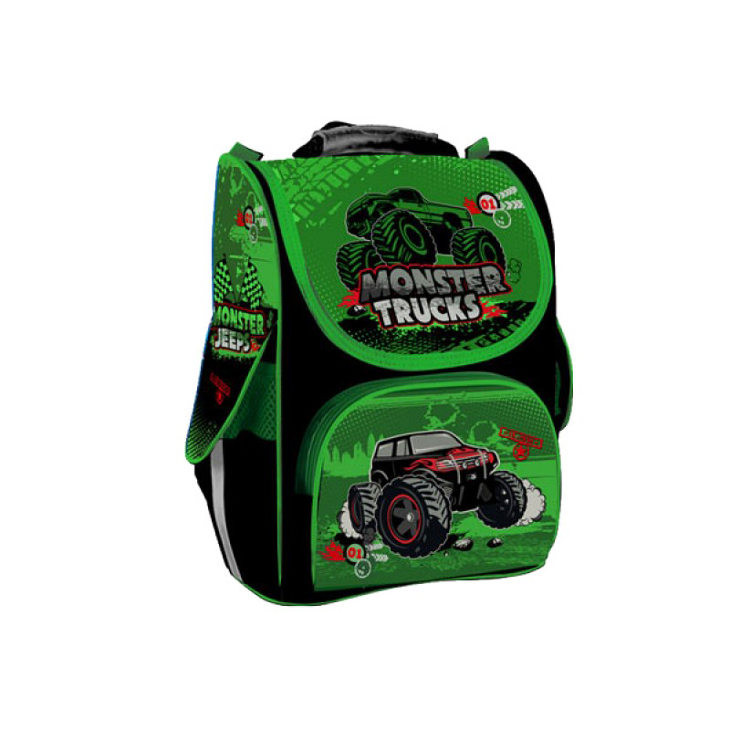 Рюкзак шкільний 'Monster trucks' каркасний