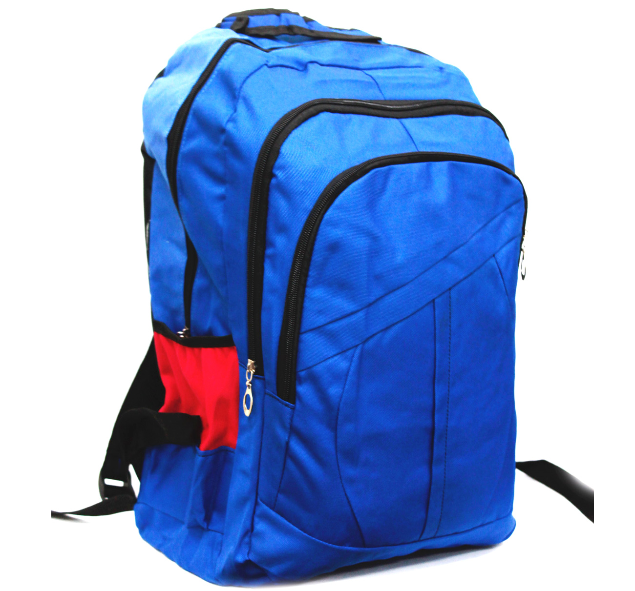 Рюкзак синій з червоними вставками