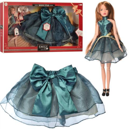 Шарнирная лялька 'Emily' зі спідницею для дитини