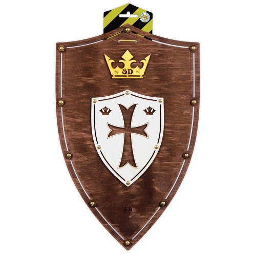 Щит деревянный 'Крест' цвет венге