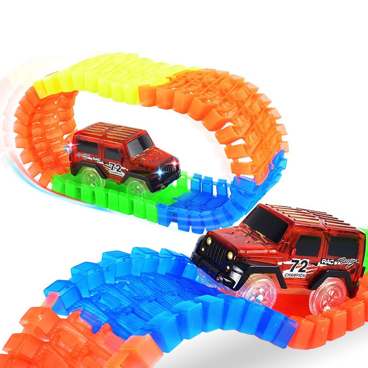 Светящийся автотрек Magic Track 220 деталей