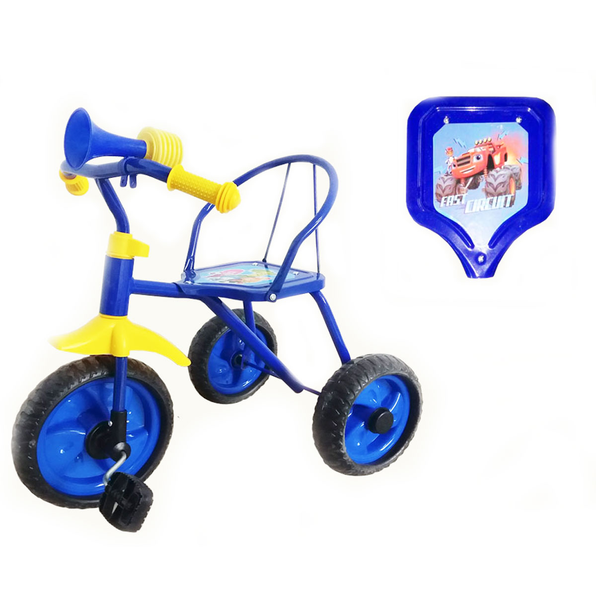 Триколісний велосипед з клаксоном