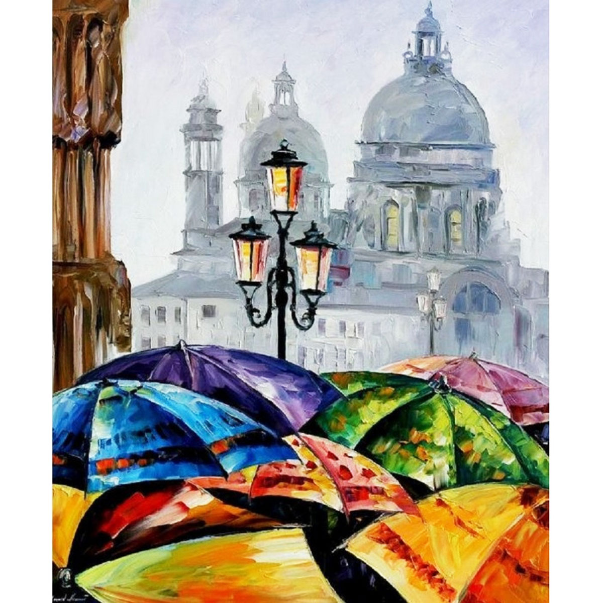 Творчество картина по номерам 'Краски дождя'