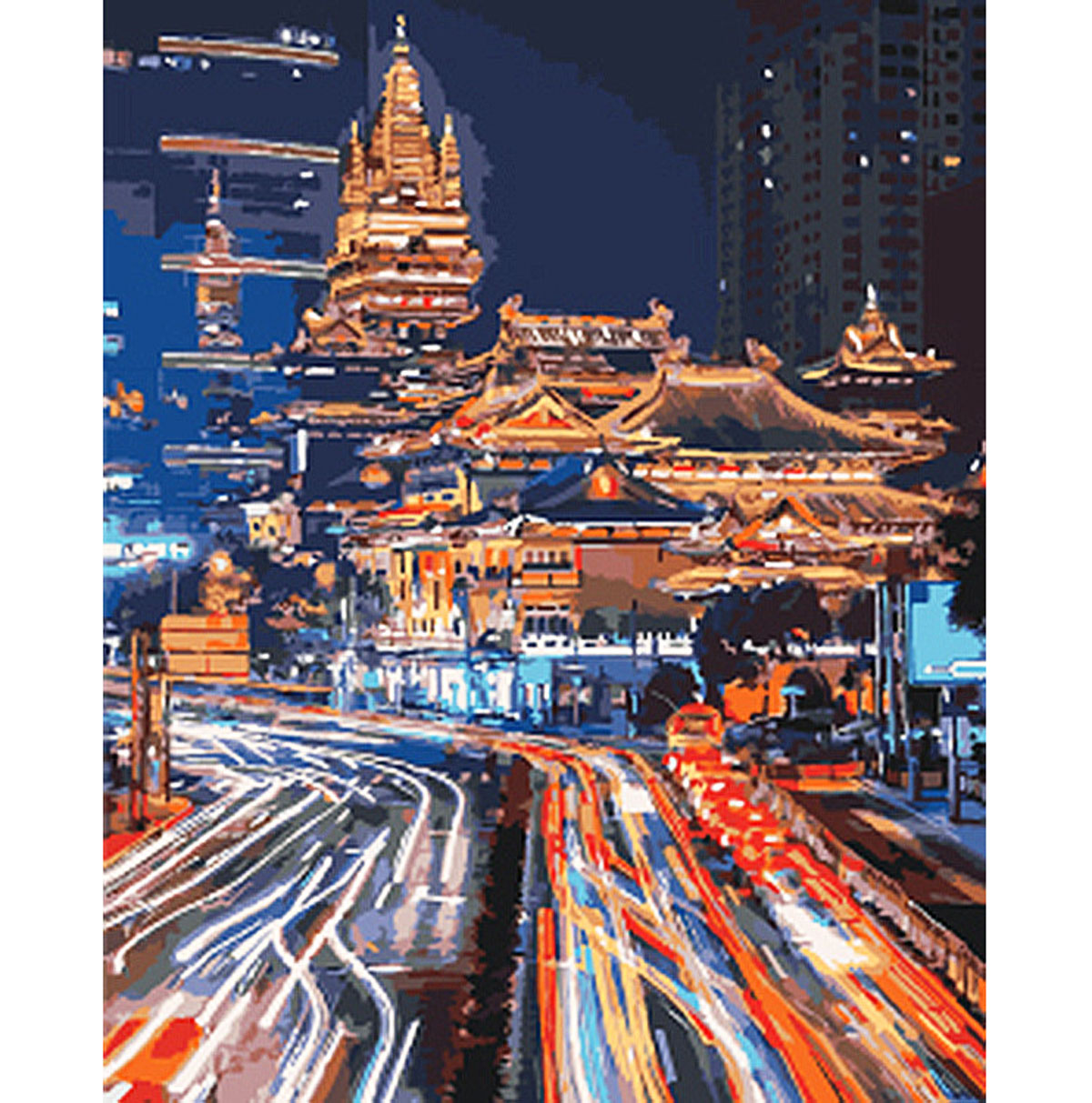 Творчество картина по номерам 'Ночной Шанхай'