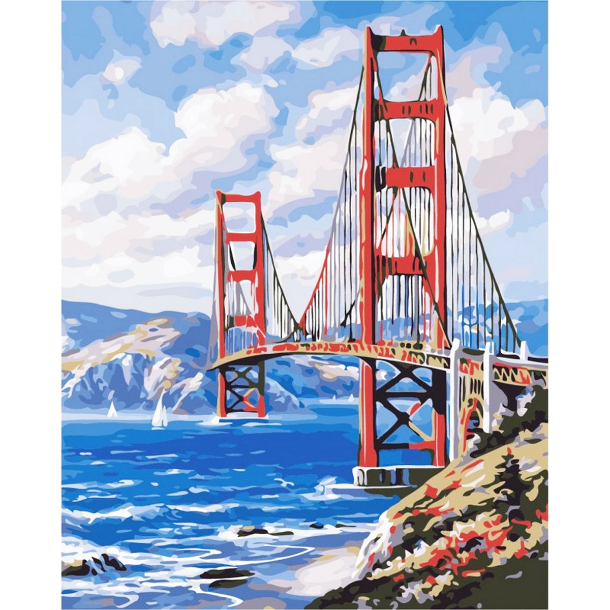 Творчество картина по номерам 'Сан-Франциско'