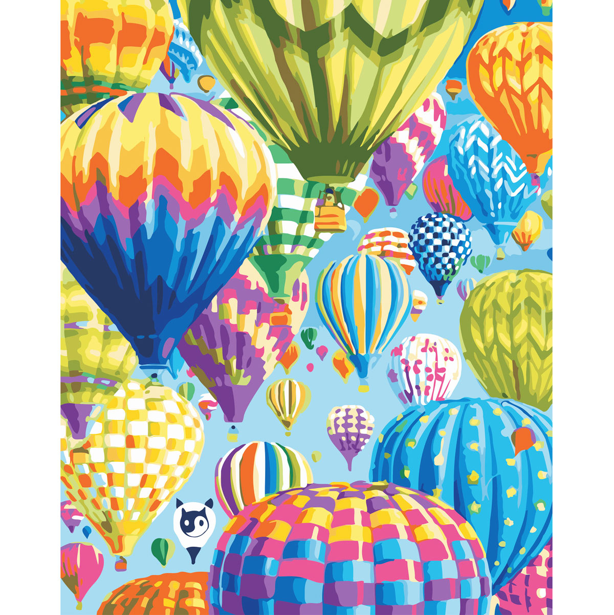 Творчество картина по номерам 'Цветные воздушные шары'