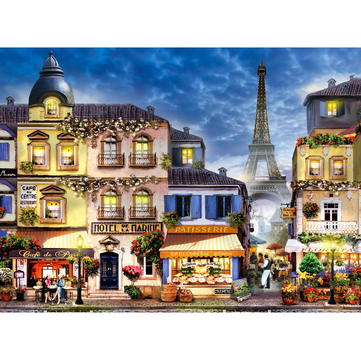 Творчість картина за номерами 'У центрі Парижа'