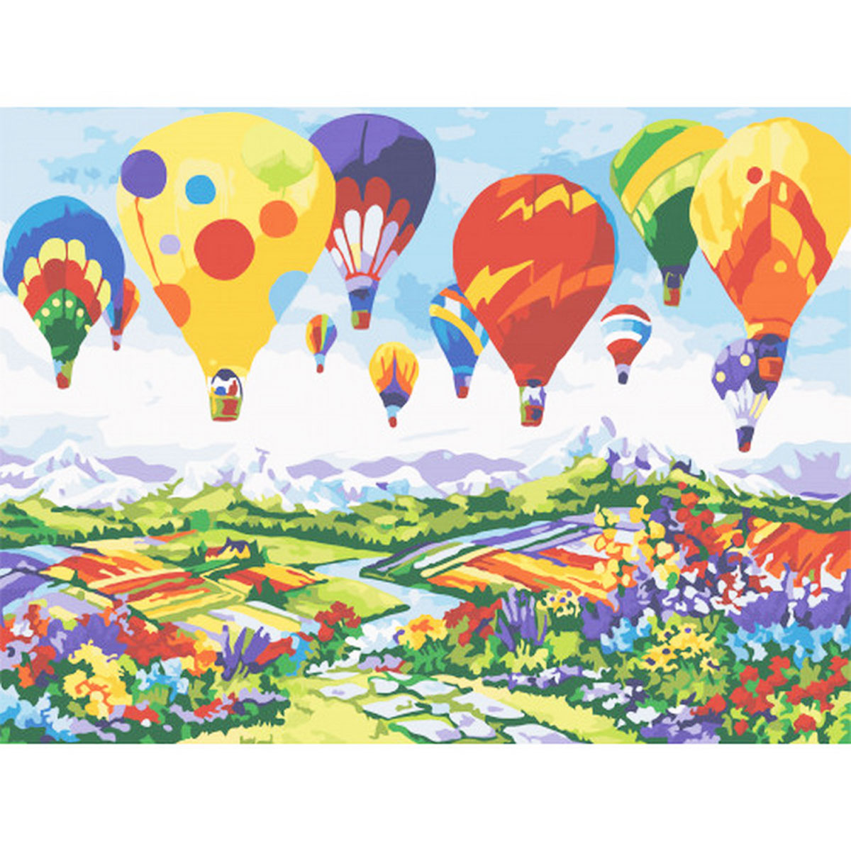 Творчество картина по номерам 'Воздушные шары'