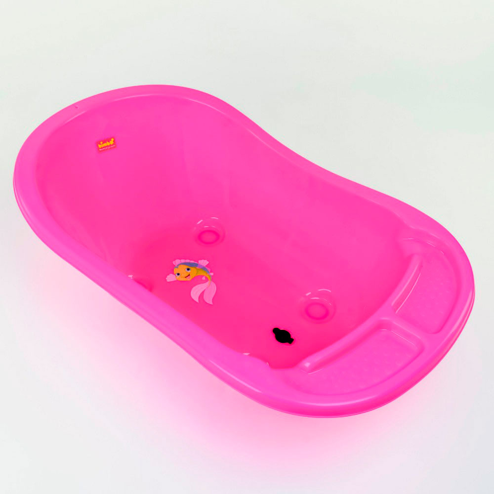 Ванна детская 'Bimbo' со сливом розовая