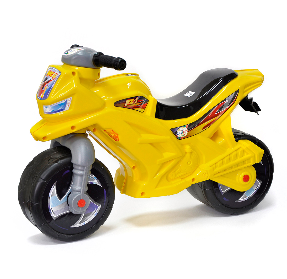 Велобег-мотоцикл 2-х колесный, желтый