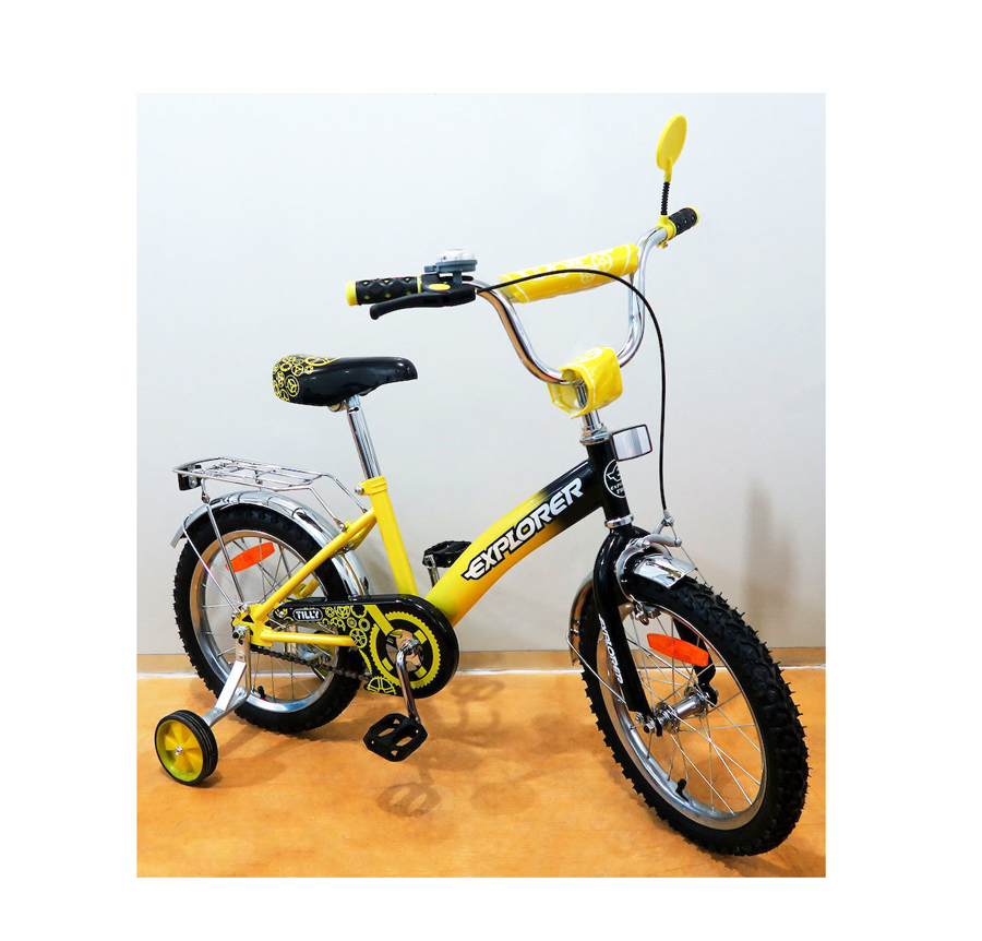Велосипед 16' EXPLORER черно-желтый