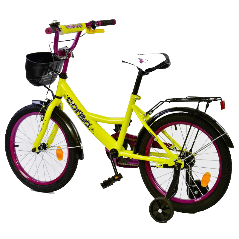 Велосипед 18' CORSO лимонний