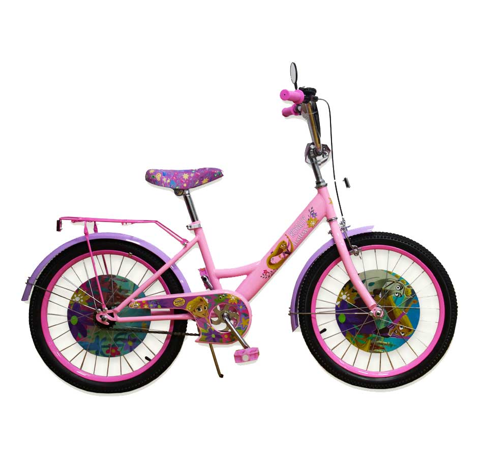 Велосипед 20' для девочки розовый 'Рапунцель'