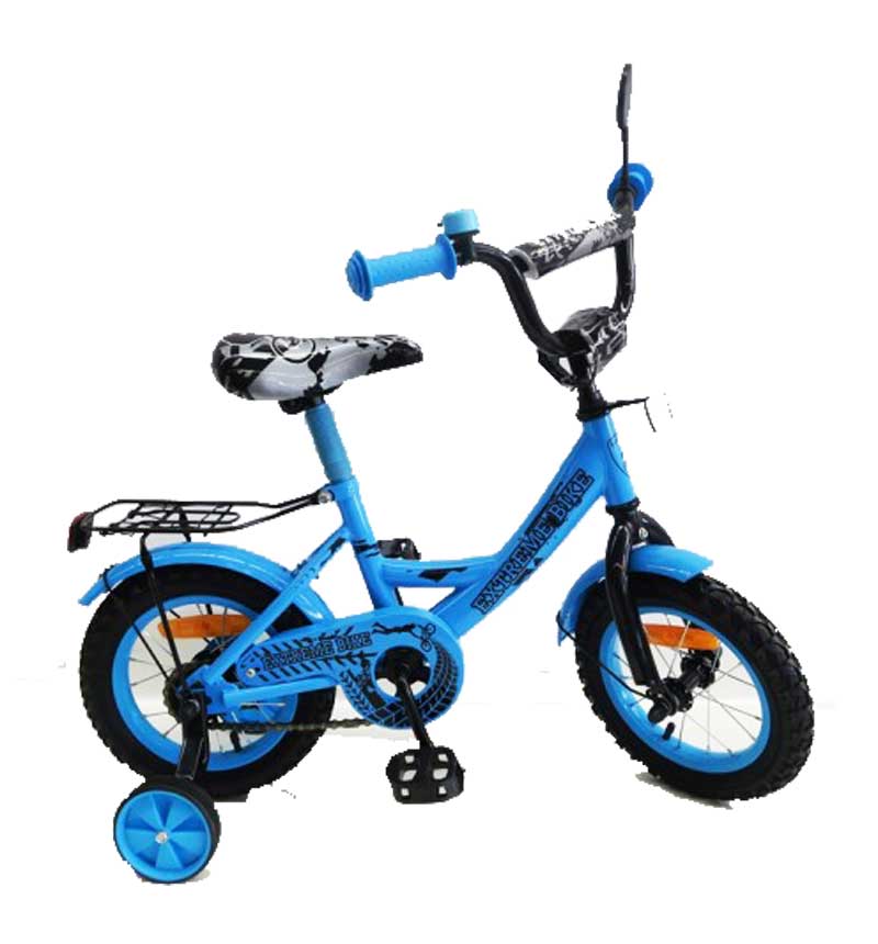 Велосипед 2-х колесный 12' голубой 'Extreme Bike'