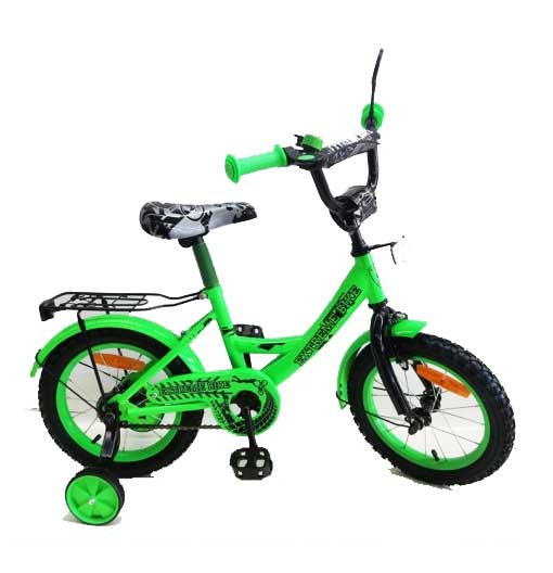 Велосипед 2-х колесный 12' зеленый 'Extreme Bike'