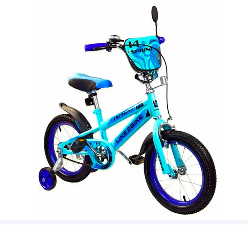 Велосипед 2-х колесный Like2bike Sprint голубой 18'