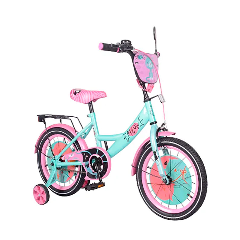 Велосипед 2-х колесный TILLY Meow azure+pink 16'