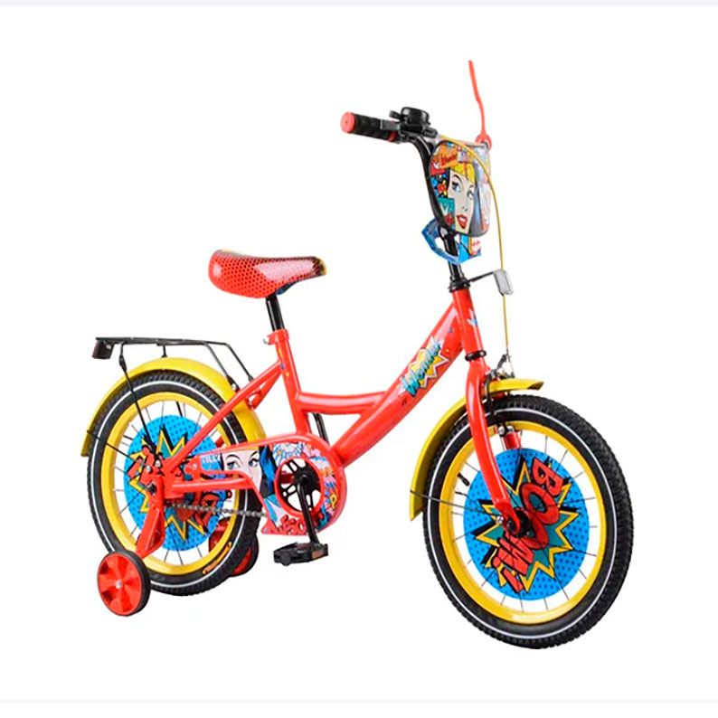 Велосипед 2-х колесный TILLY Wonder red+yellow 16'
