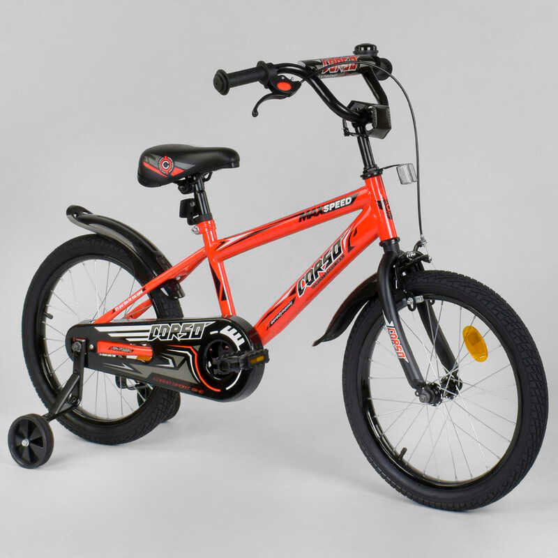 Велосипед 2-х колёсный CORSO 18' дюймов Оранжевый
