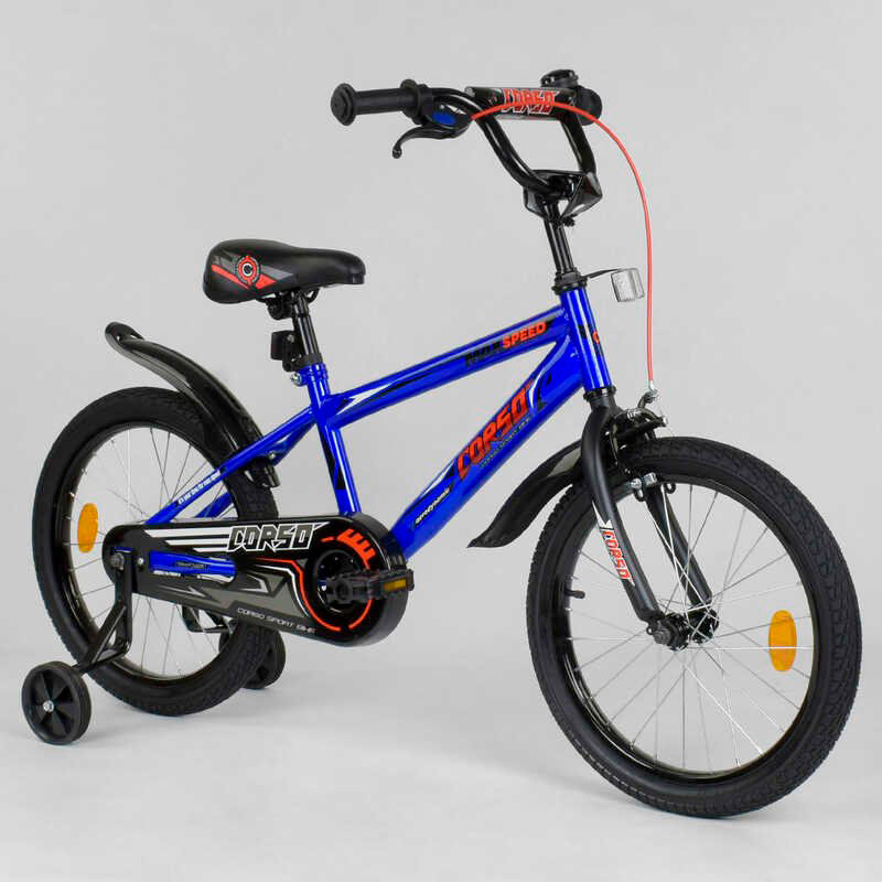 Велосипед 2-х колёсный CORSO 18' дюймов Синий