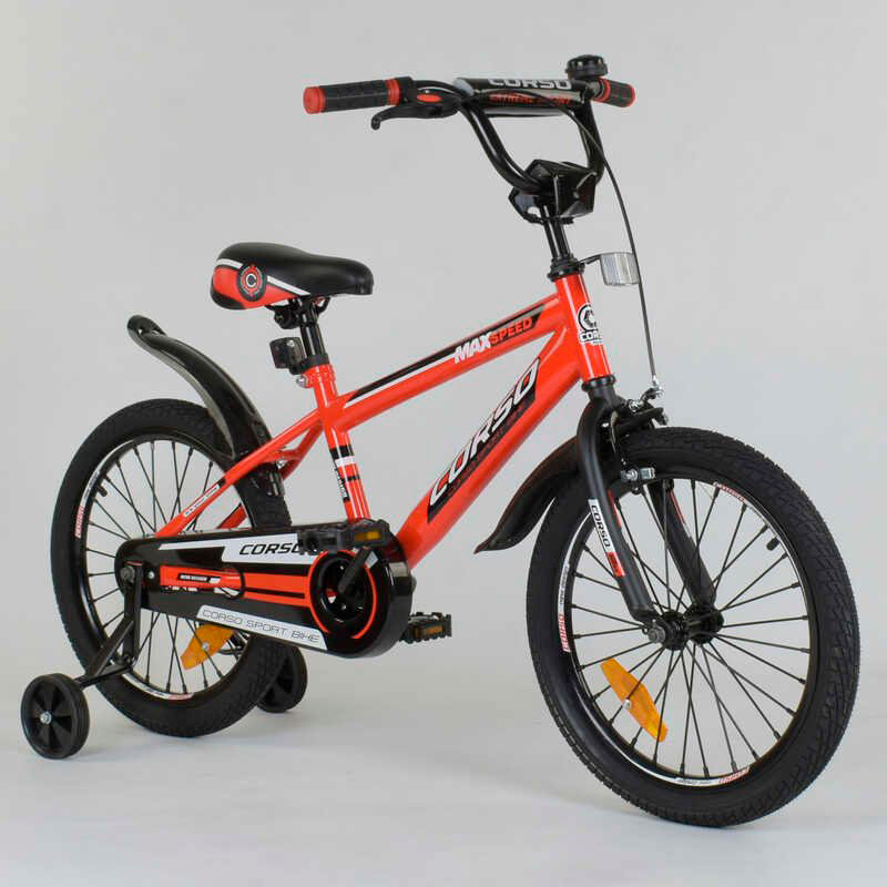 Велосипед 2-х колёсный CORSO Aerodynamic 18' дюймов Красный