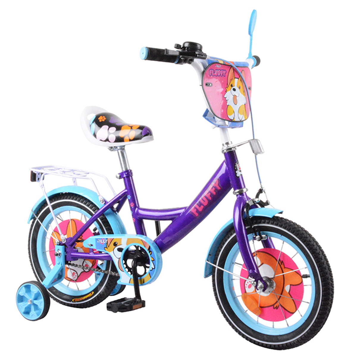 Велосипед Tilly Fluffy фіолетово-блакитний