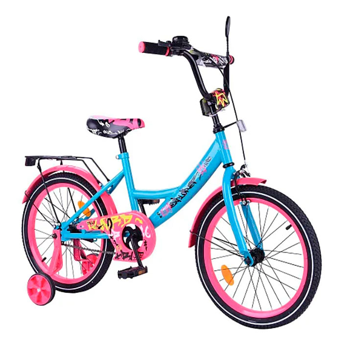 Велосипед дитячий 2-х колісний EXPLORER blue_pink 18' дюймів