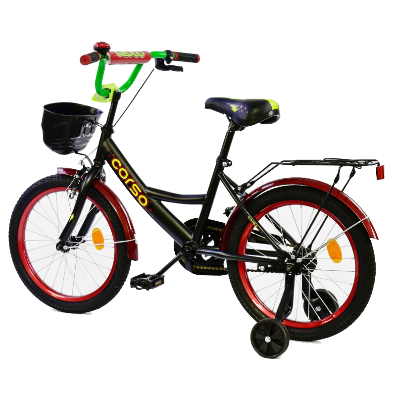 Велосипед детский CORSO-18' со страховочными колесами
