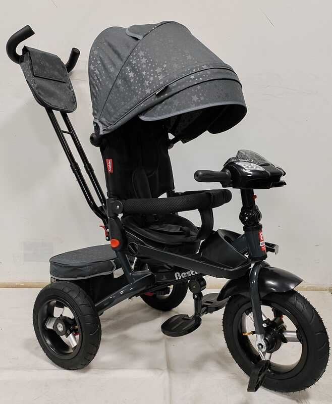 Велосипед с родительской ручкой Best Trike музыкальный