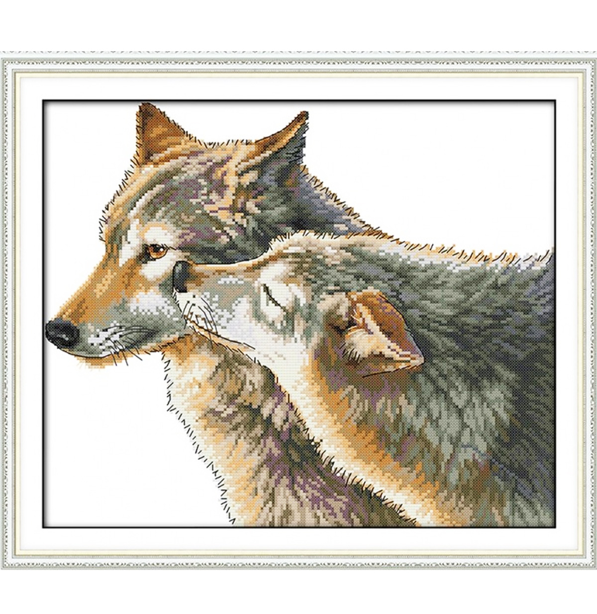 Вышивка крестом 'Поцелуй волка'
