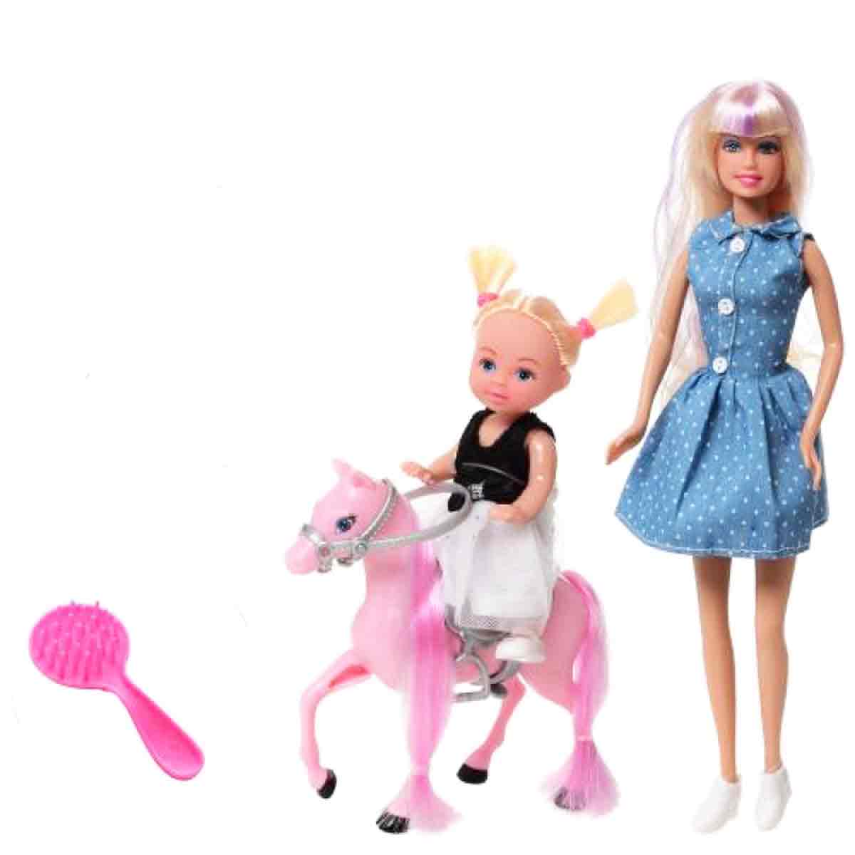 Лялька ДЕФА з донькою і конячкою