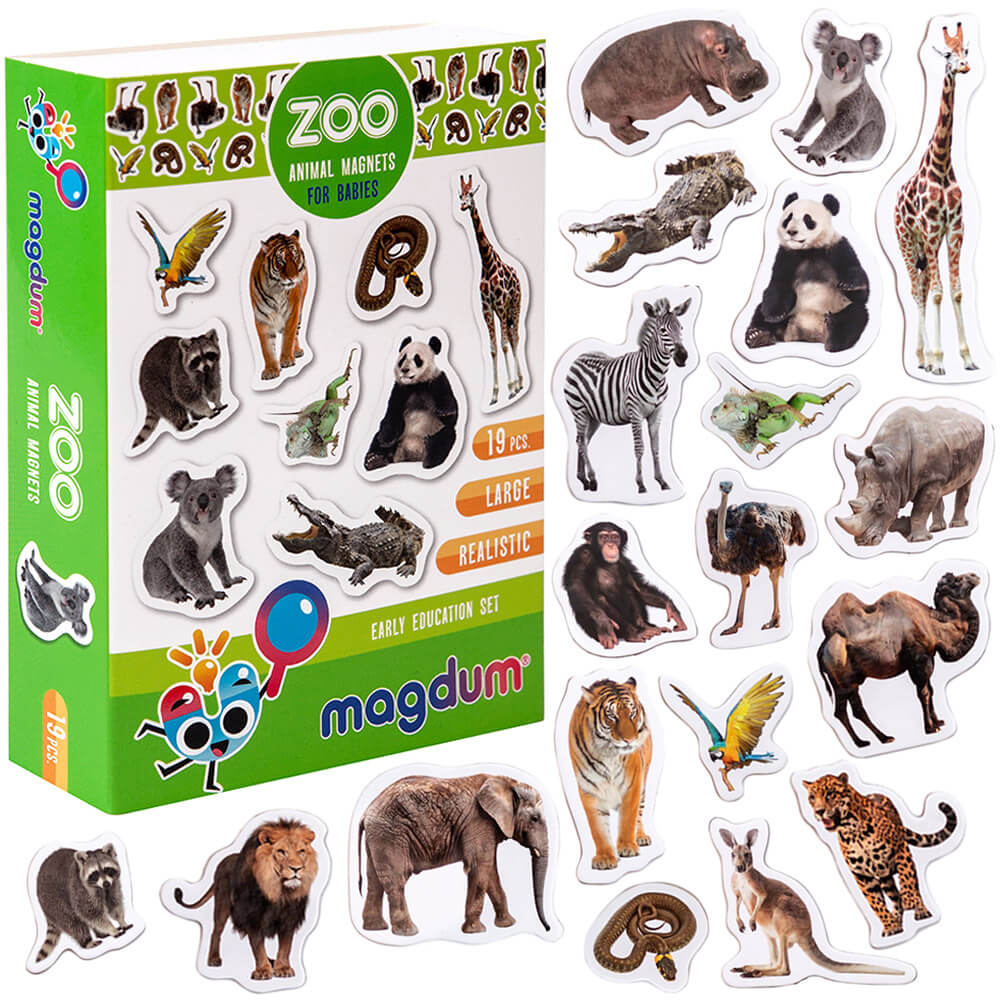 'Зоопарк'  Набор магнитов для раннего развития