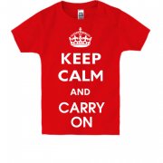 Детская футболка Keep Calm and Carry On