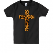 Дитяча футболка з леопардовим хрестом