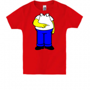 Дитяча футболка з тілом Гомера Сімпсона