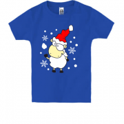 Детская футболка Барашек и снежок