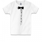 Детская футболка рубашка с галстуком