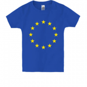 Детская футболка с символикой Евро Союза