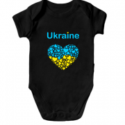 Дитячий боді Ukraine - серце