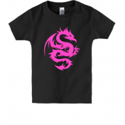Детская футболка Розовый дракон