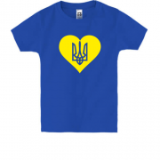 Детская футболка с гербом Украины в сердце 2