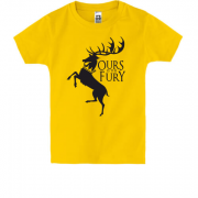 Детская футболка Ours Is the Fury (с гербом Баратеонов) (2)