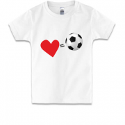 Детская футболка Люблю футбол (2)