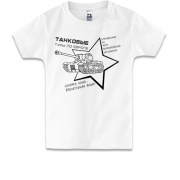Детская футболка Танковые туры по Европе