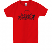 Дитяча футболка Еволюція рибака