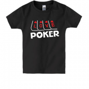 Детская футболка Люблю Покер