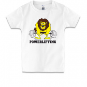 Детская футболка Powerlifting lion
