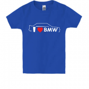 Детская футболка я люблю БМВ