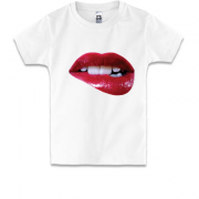 Детская футболка Красивые женские губы