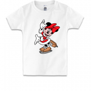 Дитяча футболка Minnie на ковзанах